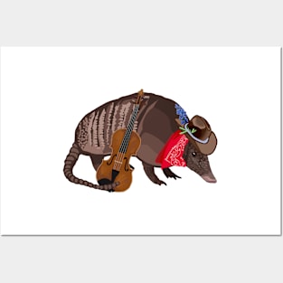 A Very Texan Armadillo Posters and Art